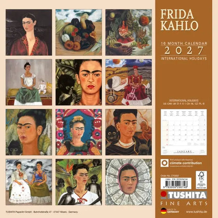 Tushita Frida Kahlo Kalender 2027