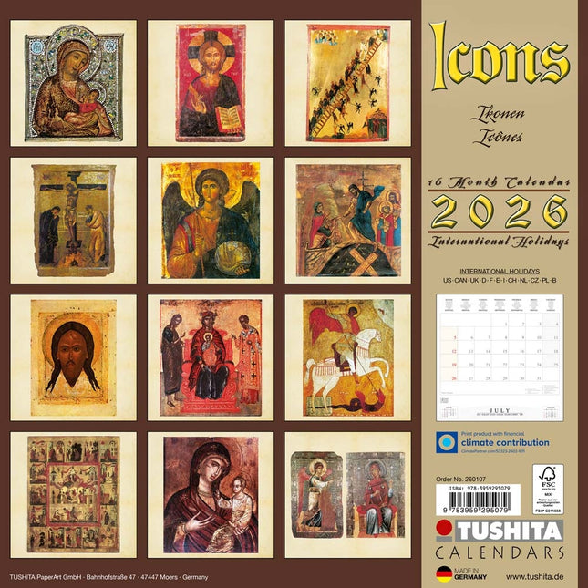Tushita Icons Kalender 2026