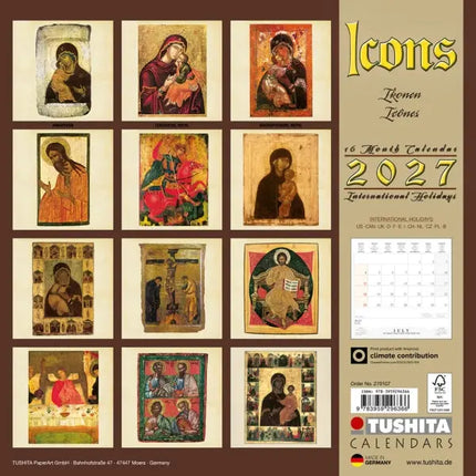 Tushita Icons Kalender 2027