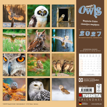 Tushita Magische Uilen Kalender 2027