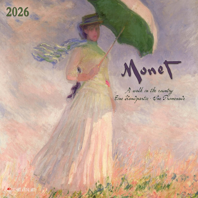 Tushita Monet A Walk in the Country Kalender 2026