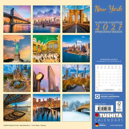 Tushita New York Kalender 2027