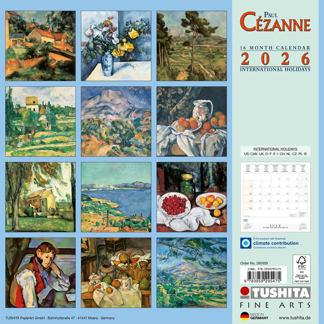 Tushita Paul Cezanne Kalender 2026