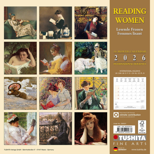 Tushita Reading Women Kalender 2026