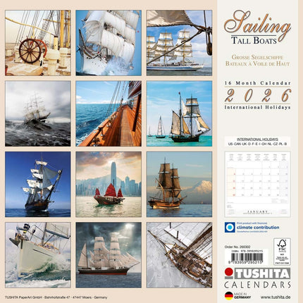 Tushita Sailing Kalender 2027