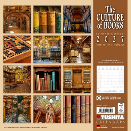 Tushita The Culture of Books Kalender 2027