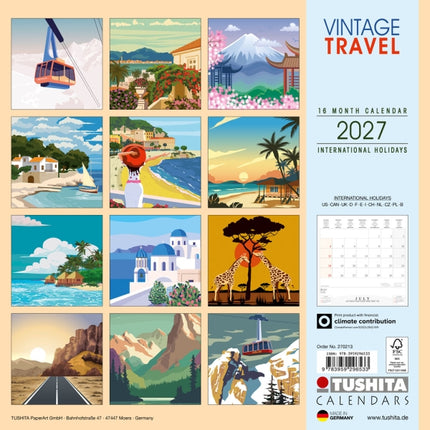 Tushita Vintage Travel Kalender 2027
