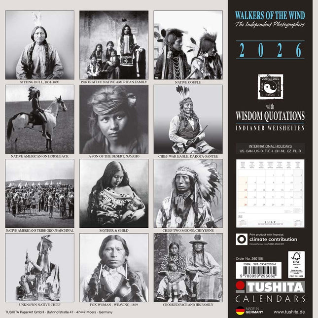 Tushita Walkers of the Wind Kalender 2026