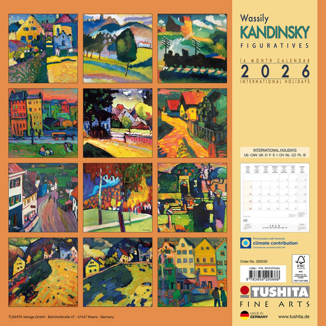 Tushita Wassily Kandinsky - Figuratives Kalender 2026