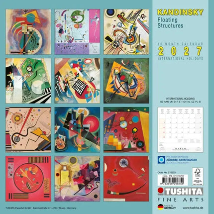 Tushita Wassily Kandinsky - Floating Structures Kalender 2027