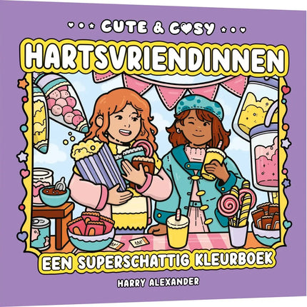 Uitgeverij MUS Cute & Cosy Hartsvriendinnen Kleurboek