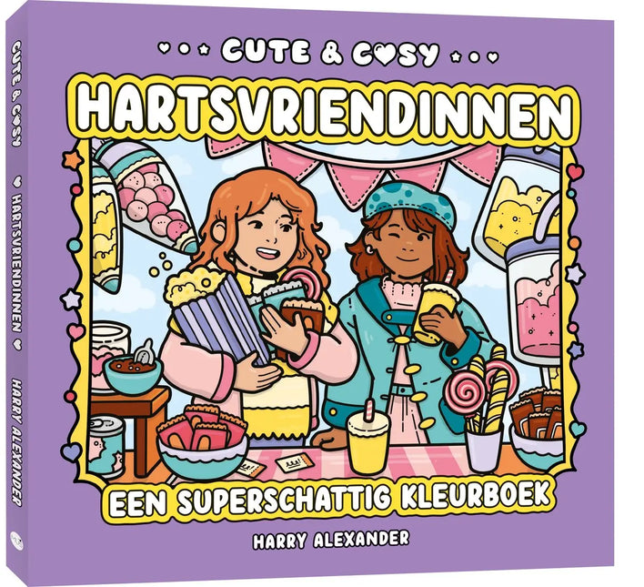 Uitgeverij MUS Cute & Cosy Hartsvriendinnen Kleurboek