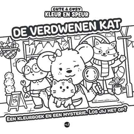 Uitgeverij MUS Cute & Cosy Kleur en Speur: De Verdwenen Kat