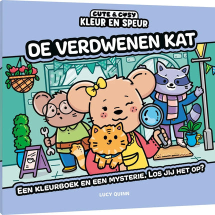 Uitgeverij MUS Cute & Cosy Kleur en Speur: De Verdwenen Kat