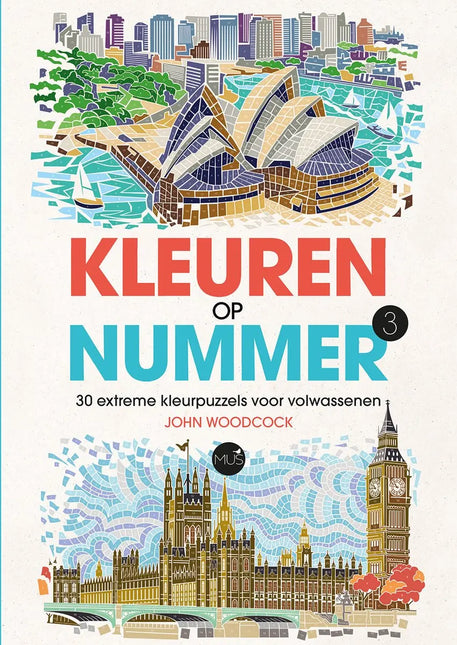 Uitgeverij MUS Kleuren op Nummer Kleurboek 3