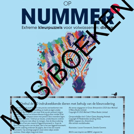 Uitgeverij MUS Kleuren op Nummer Kleurboek 6