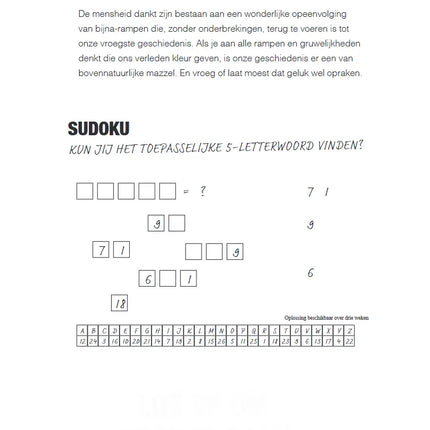 Uitgeverij MUS Pandemic Escaperoom Puzzelboek