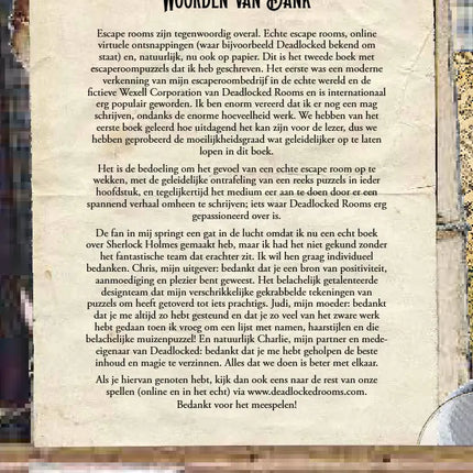 Uitgeverij MUS Sherlock Holmes Escape Room Puzzelboek - Logische Puzzels