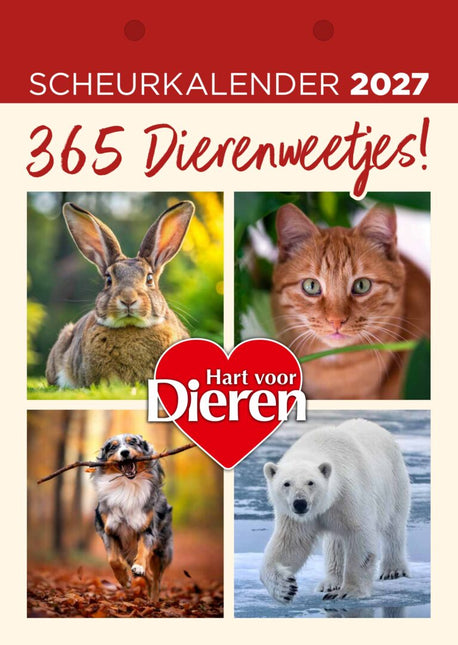 Vipmedia Hart voor Dieren Scheurkalender 2027