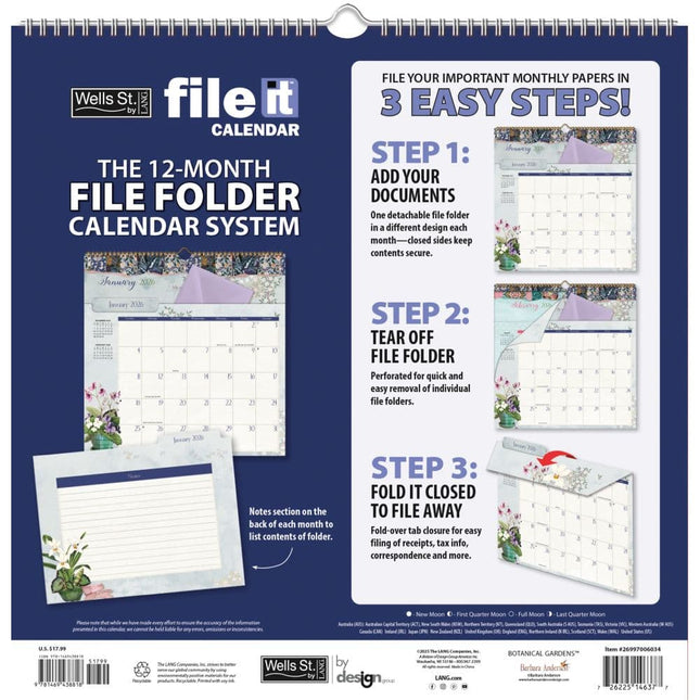 Wells st. by Lang Botanical Gardens File It Kalender 2026