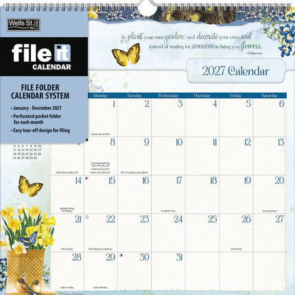 Wells st. by Lang Botanical Gardens File It Kalender 2027