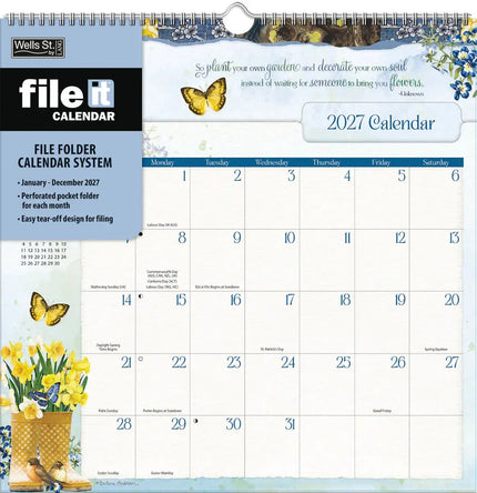 Wells st. by Lang Botanical Gardens File It Kalender 2027