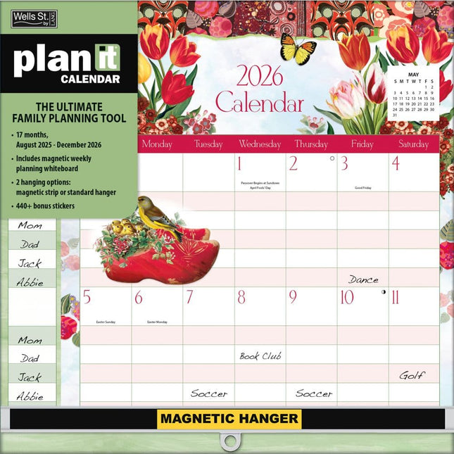 Wells st. by Lang Botanical Gardens Plan-It Wall Kalender (August 2025 - December 2026)