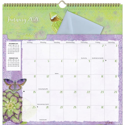 Wells st. by Lang Butterflies File It Kalender 2026
