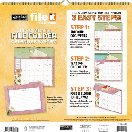 Wells st. by Lang Butterflies File It Kalender 2027