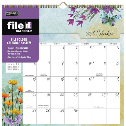 Wells st. by Lang Country Pleasures File It Kalender 2026