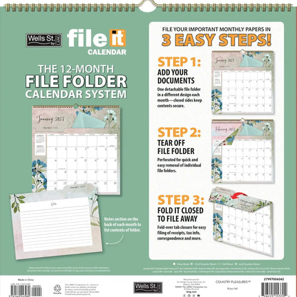 Wells st. by Lang Country Pleasures File It Kalender 2027
