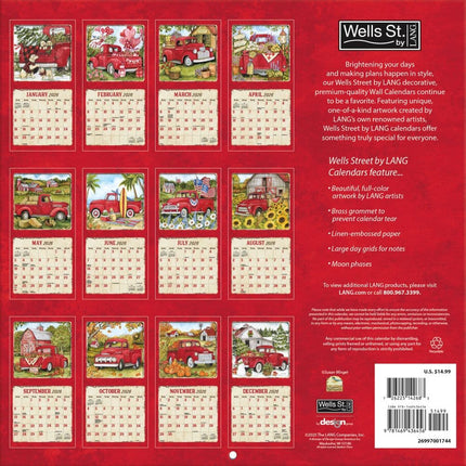 Wells st. by Lang Country Road Kalender 2026