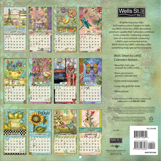 Wells st. by Lang Embrace the Day Kalender 2026