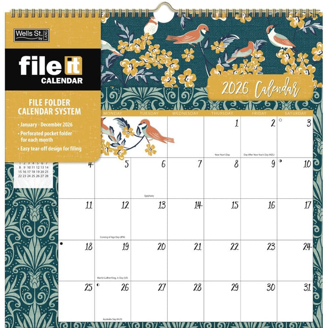 Wells st. by Lang Flora and Fauna File It Kalender 2026