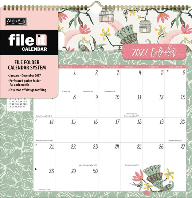 Wells st. by Lang Flora and Fauna File It Kalender 2027