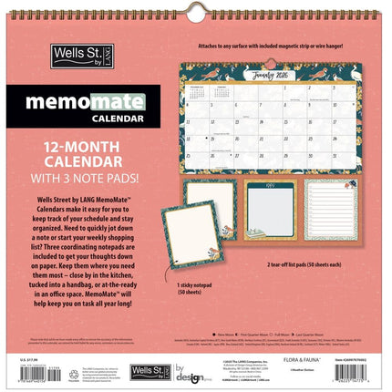 Wells st. by Lang Flora and Fauna Memo Kalender 2026