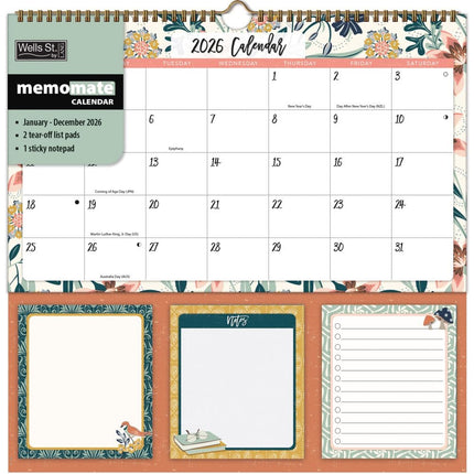 Wells st. by Lang Flora and Fauna Memo Kalender 2026