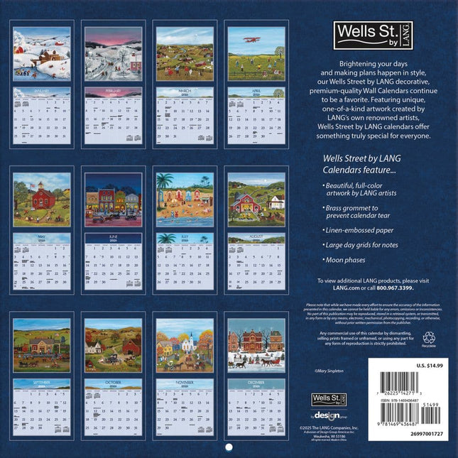 Wells st. by Lang Folk Life Kalender 2026