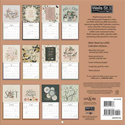 Wells st. by Lang Just Breathe Kalender 2026