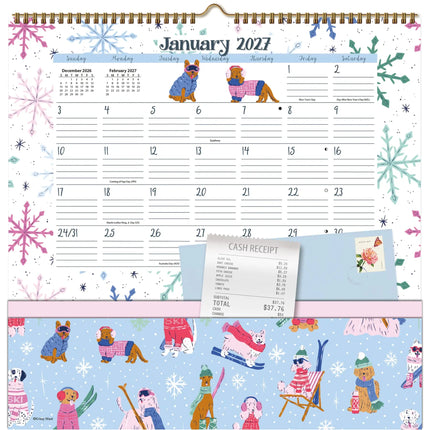 Wells st. by Lang Pawsome Pets Pocket Note Nook Kalender 2027