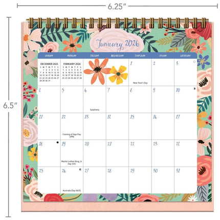 Wells st. by Lang Shine Within Easel Desk Kalender 2026
