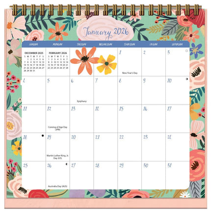 Wells st. by Lang Shine Within Easel Desk Kalender 2026