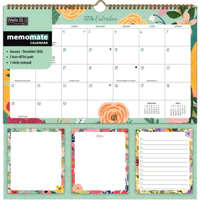 Wells st. by Lang Shine Within Memo Kalender 2026