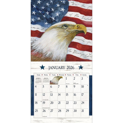 Wells st. by Lang Stars and Stripes Kalender 2026