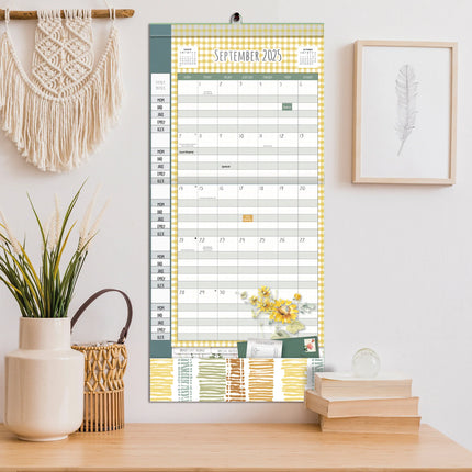 Wells st. by Lang Watercolor Plan-It Wall Kalender (August 2025 - December 2026)