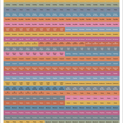 Wells st. by Lang Watercolor Plan-It Wall Kalender (August 2025 - December 2026)