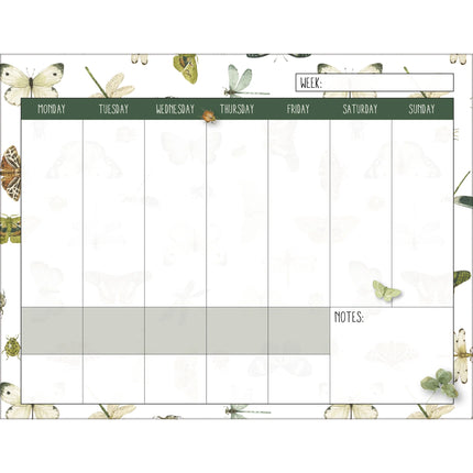 Wells st. by Lang Watercolor Plan-It Wall Kalender (August 2025 - December 2026)