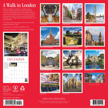 Willow Creek A Walk in London Kalender 2027