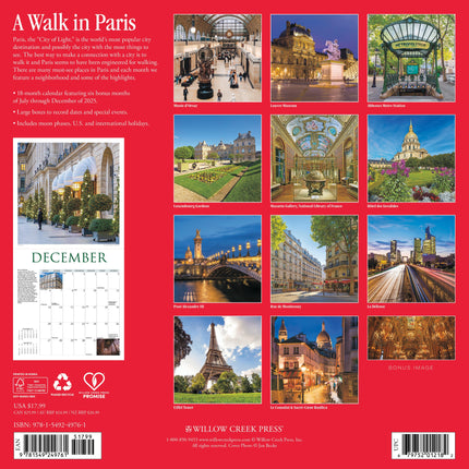 Willow Creek A Walk in Paris Kalender 2026