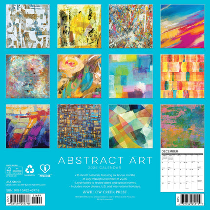 Willow Creek Abstract Art Kalender 2026